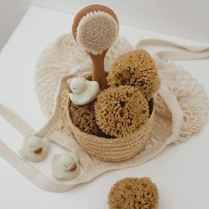 Набор для купания Mrs. Ertha "Polly & Olly", микс с бежевым